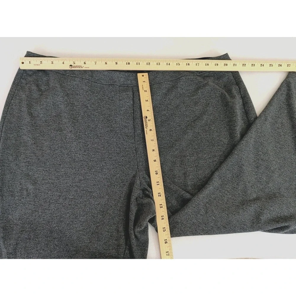 J Jill Wearever Pull On Pants Women 3X Gray Elastic Waist Stretchy Office Casual